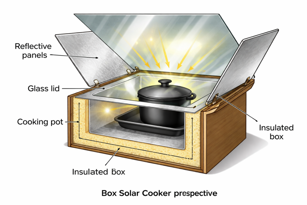 box solar cooker design
