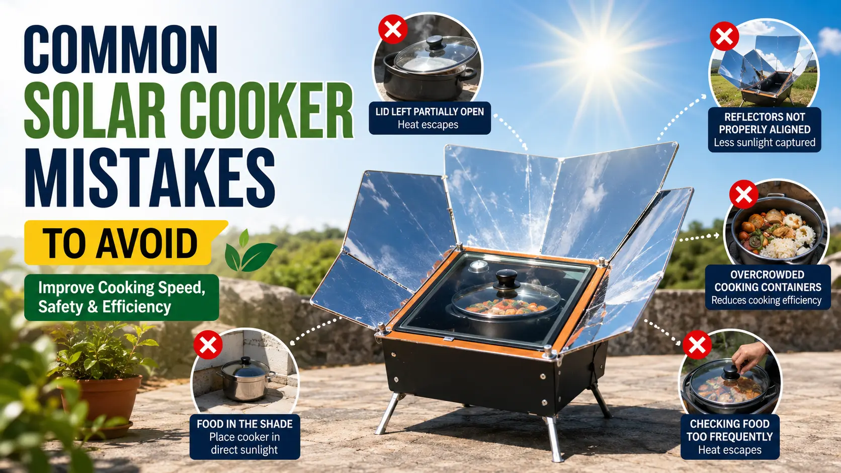Common Solar Cooker Mistakes to Avoid