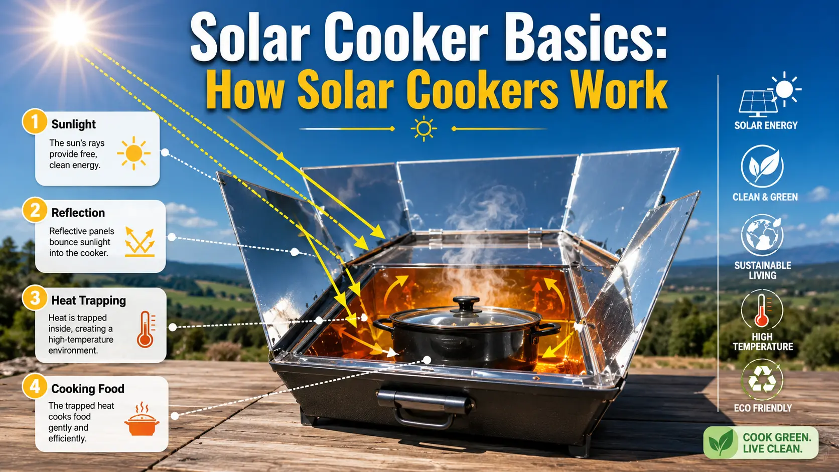 Solar Cooker Basics: How Solar Cookers Work