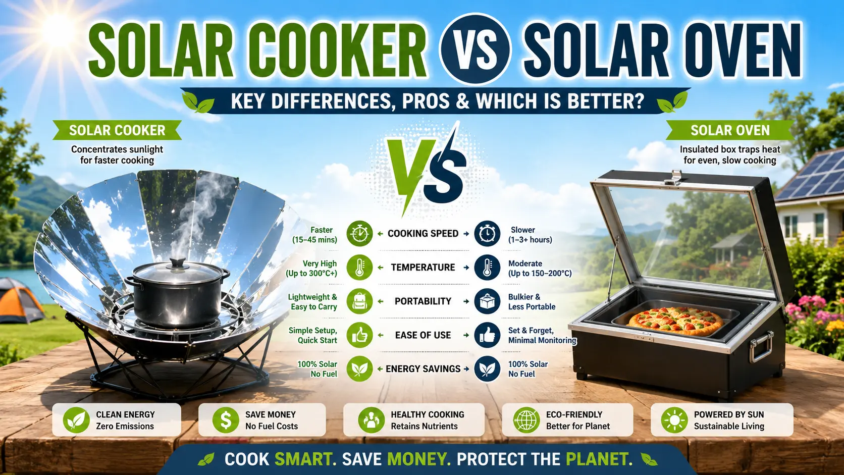 Solar Cooker vs Solar Oven: Key Differences, Pros & Which Is Better?