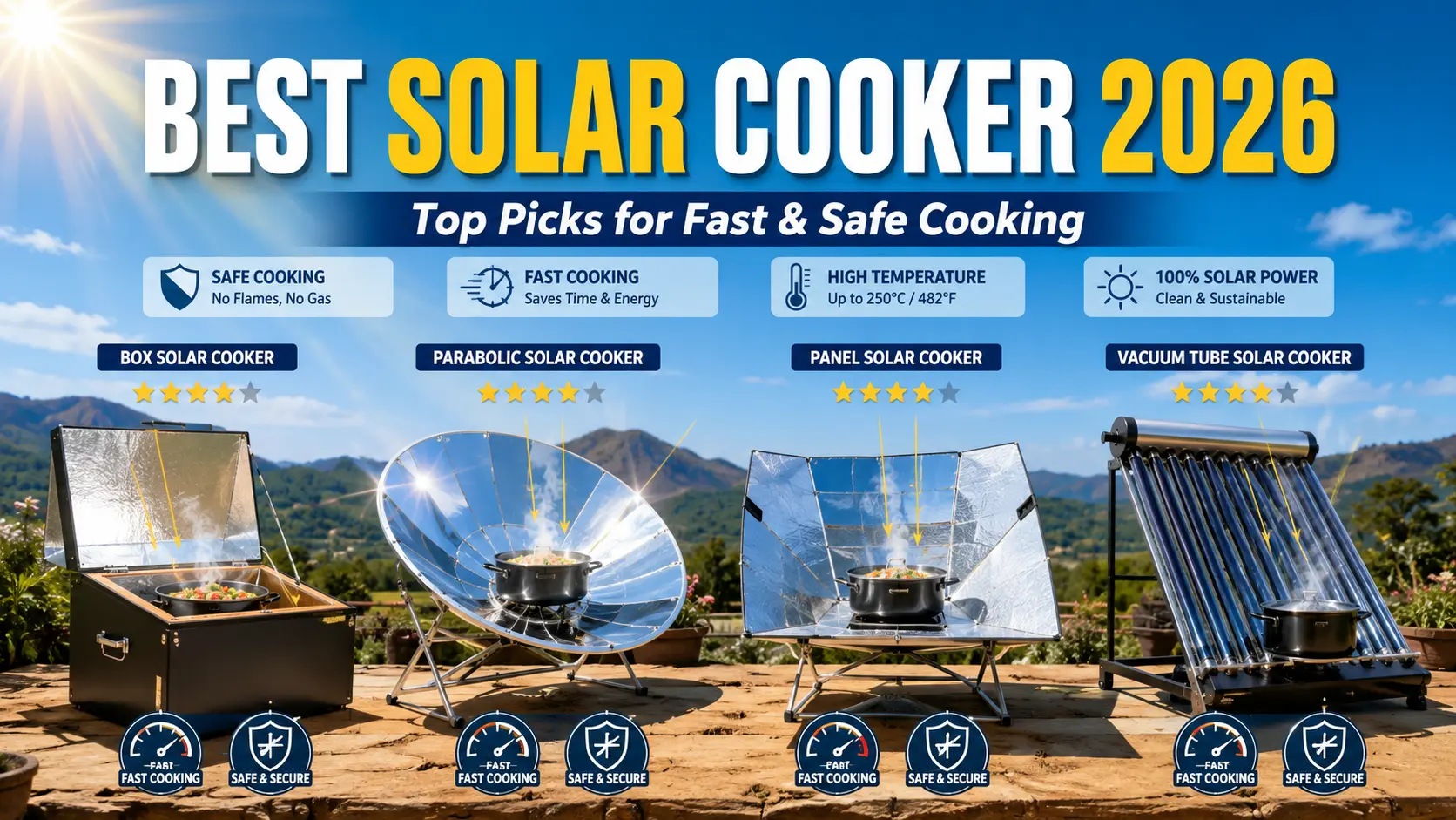 Best Solar Cooker (2026): Top Picks for Fast & Safe Cooking