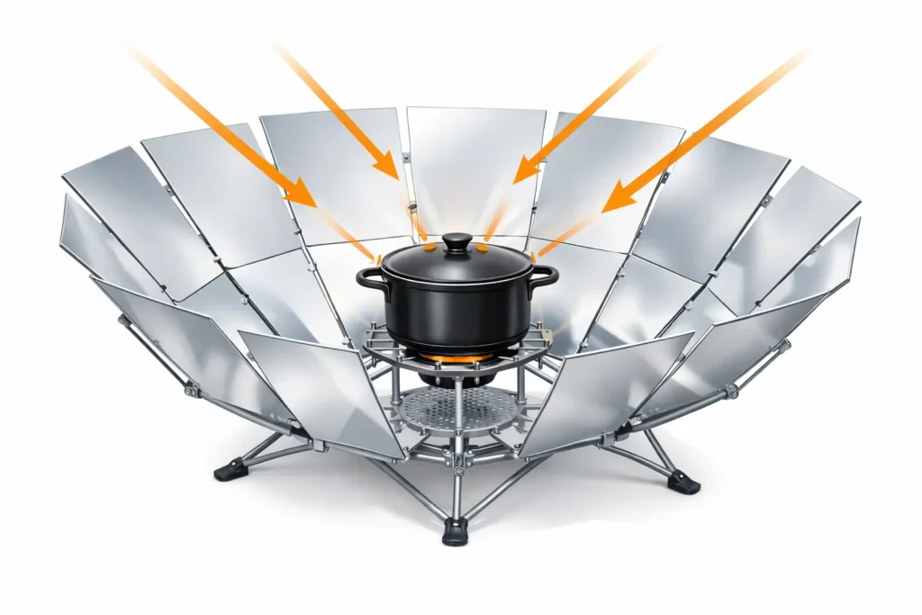 Types of Solar Cookers, Panel Solar Cooker