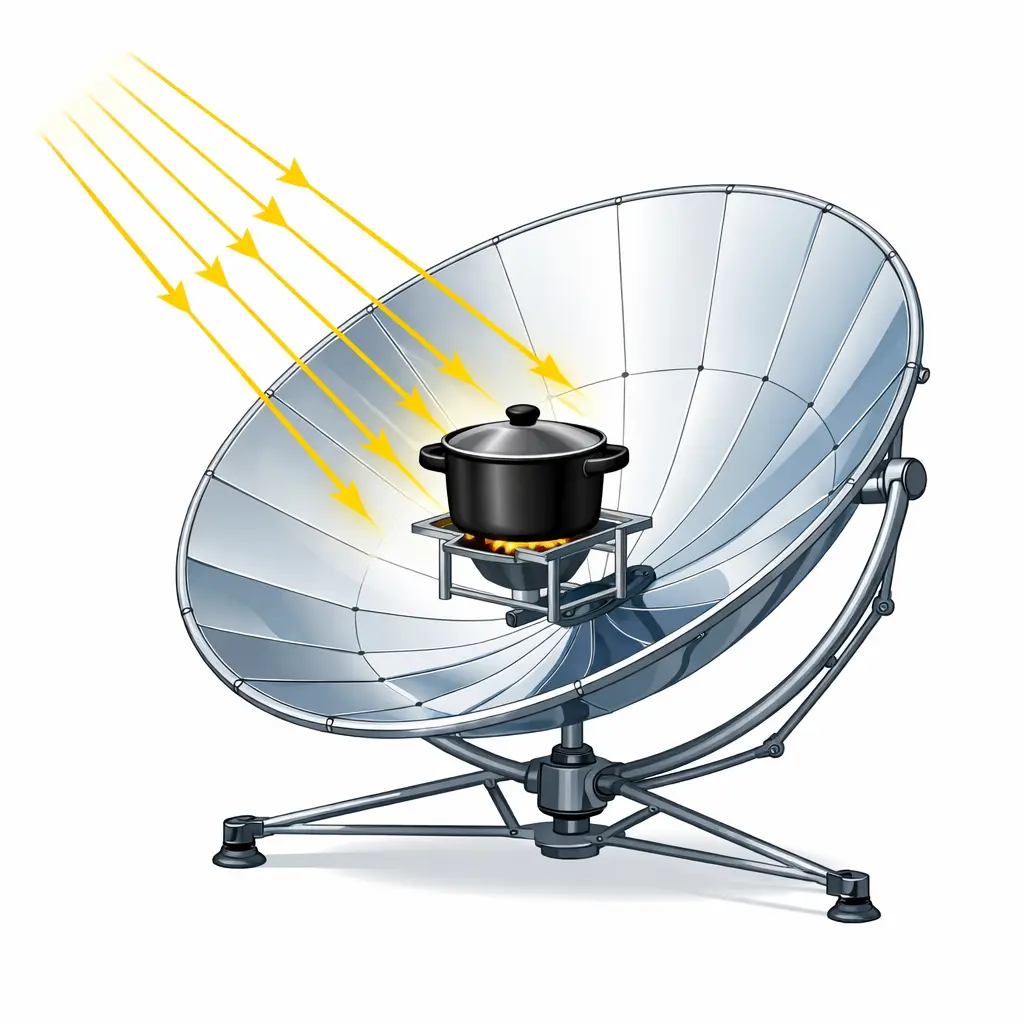 Types of Solar Cookers, Parabolic