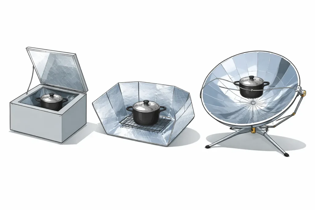 Types of Solar Cookers Explained: Box, Panel, and Parabolic