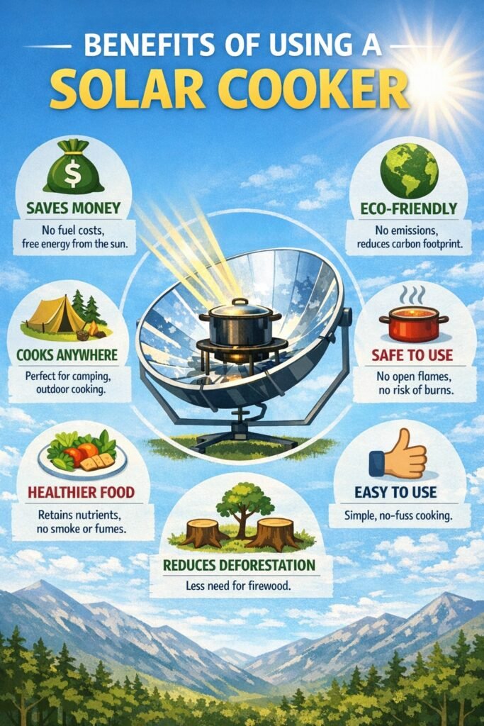 why use a solar cooker benefits and advantages