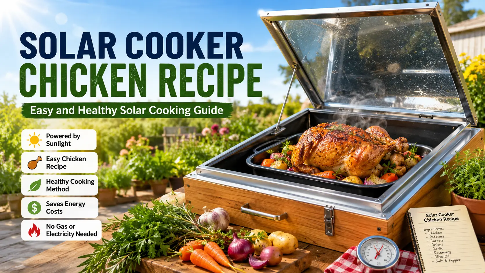 Solar Cooker Chicken Recipe: Easy and Healthy Solar Cooking Guide