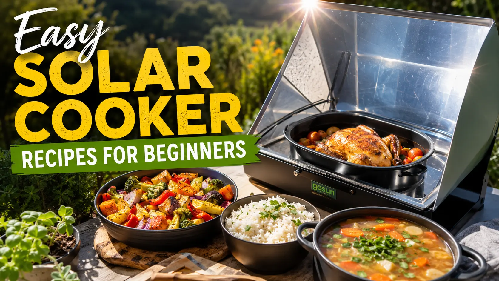 Solar Cooker Recipes for Beginners: Easy, Safe & Delicious Meals